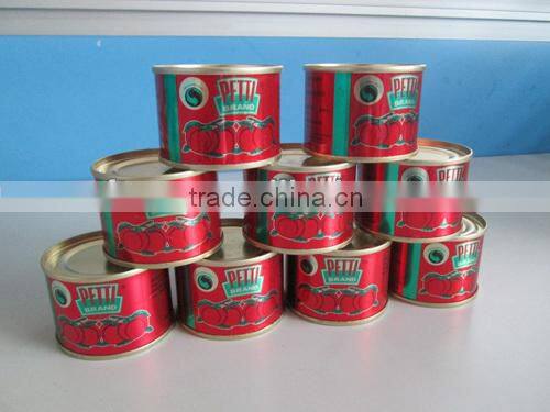 tinned and plastic packed canned tomato paste