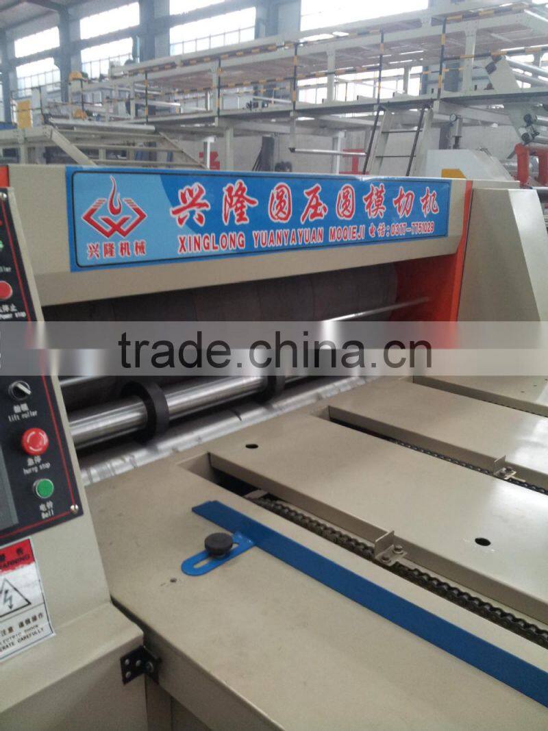 semi-auto corrugated cardboard rotary die cutting machinery