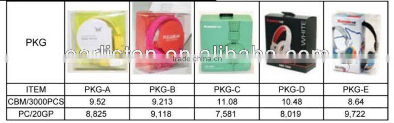 Best selling new style fashion colorful cheap headphones for promotion gift