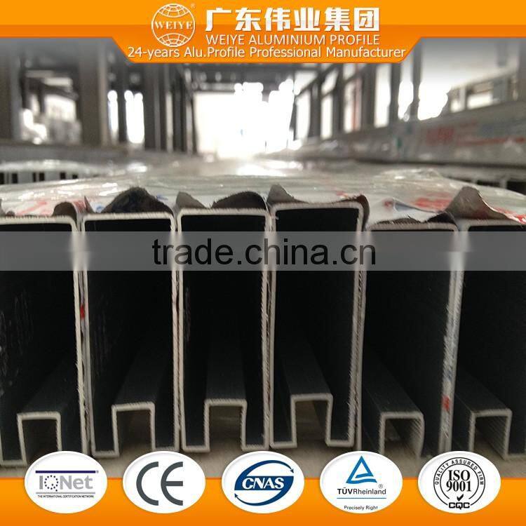 6060 T3-T8 0.8-1.4mm aluminum extruded for Garden Windows with polished finish