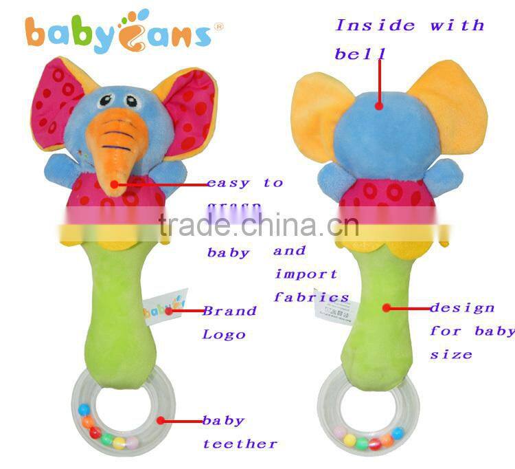 Babyfans Loveable Animal Shape Baby Toys Of Plush Teether Rattle Baby Toys