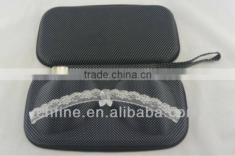 CFBCD4-00007 Polka dots EVA hard shell portable bra packaging case