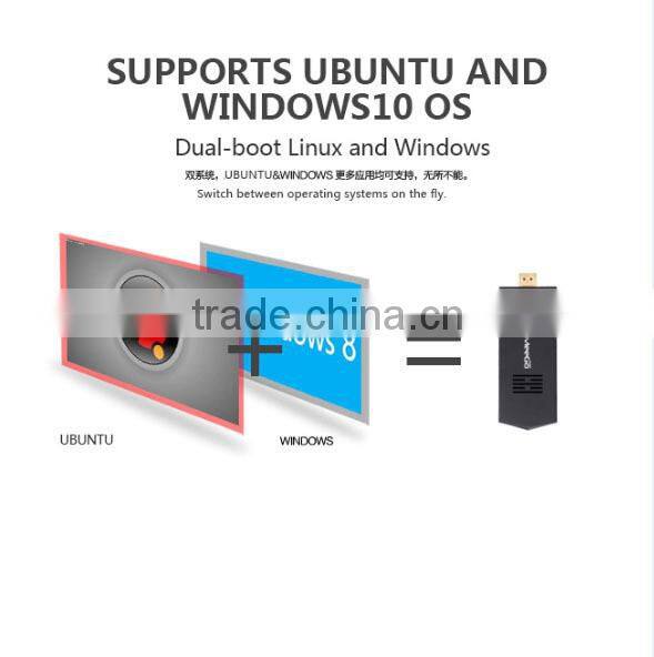 New Arrival Meegopad T02 PC Stick Windows8.1(dual os)OR UBUNTU update win10 Dimension 110mmX43mmX9.9mm Mini PC