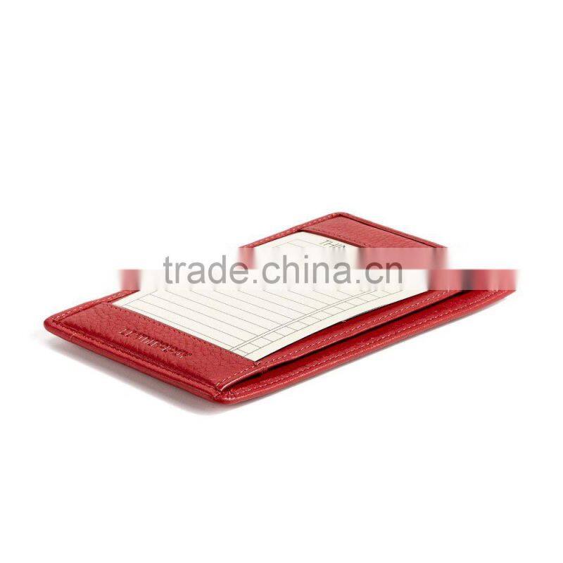 New Fashion Top Grade Handmade Cheap Red Faux Leather Note Jotter