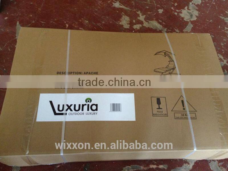 Hot Selling Waterproof Canopy KD Design Metal Stand Egg Shaped Swing Chair