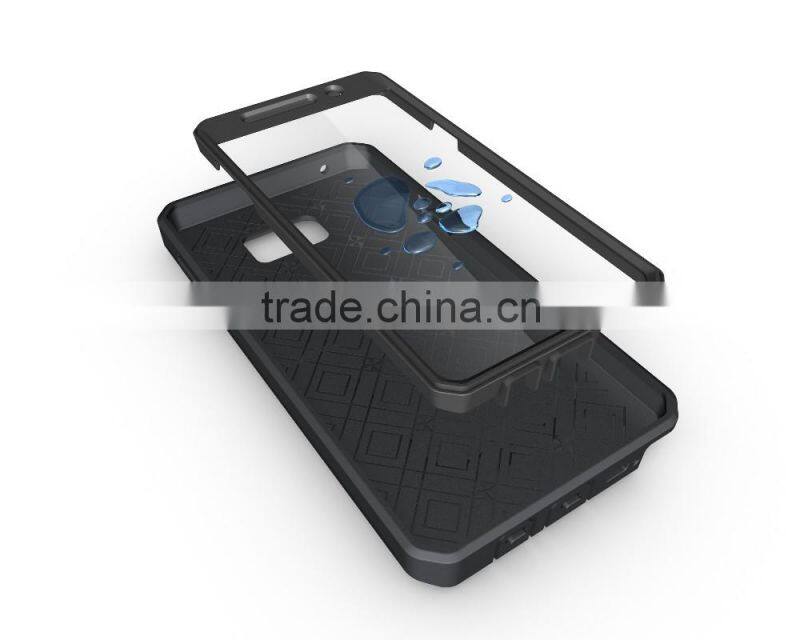 For Samsung Galaxy Note 5 Premium Armored Tank Style case Combo PC+TPU Kickstand Mobile back cover case with screen protector