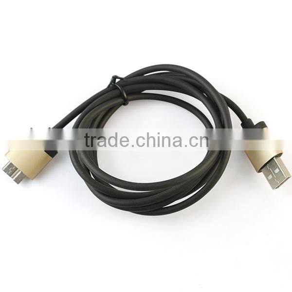 1.5M Premium Gold plated USB 3.0 Synchronizing and Charging High Speed braided Micro USB Cable For Samsung Galaxy S5 Note 3