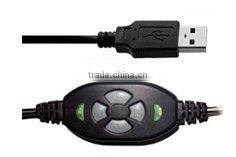 Telephone Headset with USB adapter and PLT Quick Disconnect(QD)