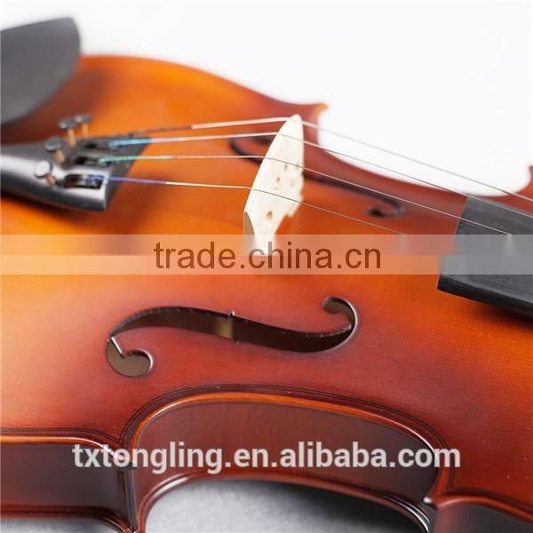Flamed matt violin pattern ebony or jujube Brand violin 4/4 TL003-3B