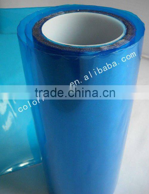 Super clear blue colored light protective film light tint film for car