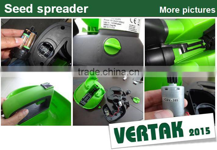 New arrival electric seed spreader,2.7L seed spreader with CE/GS/EMC certificates