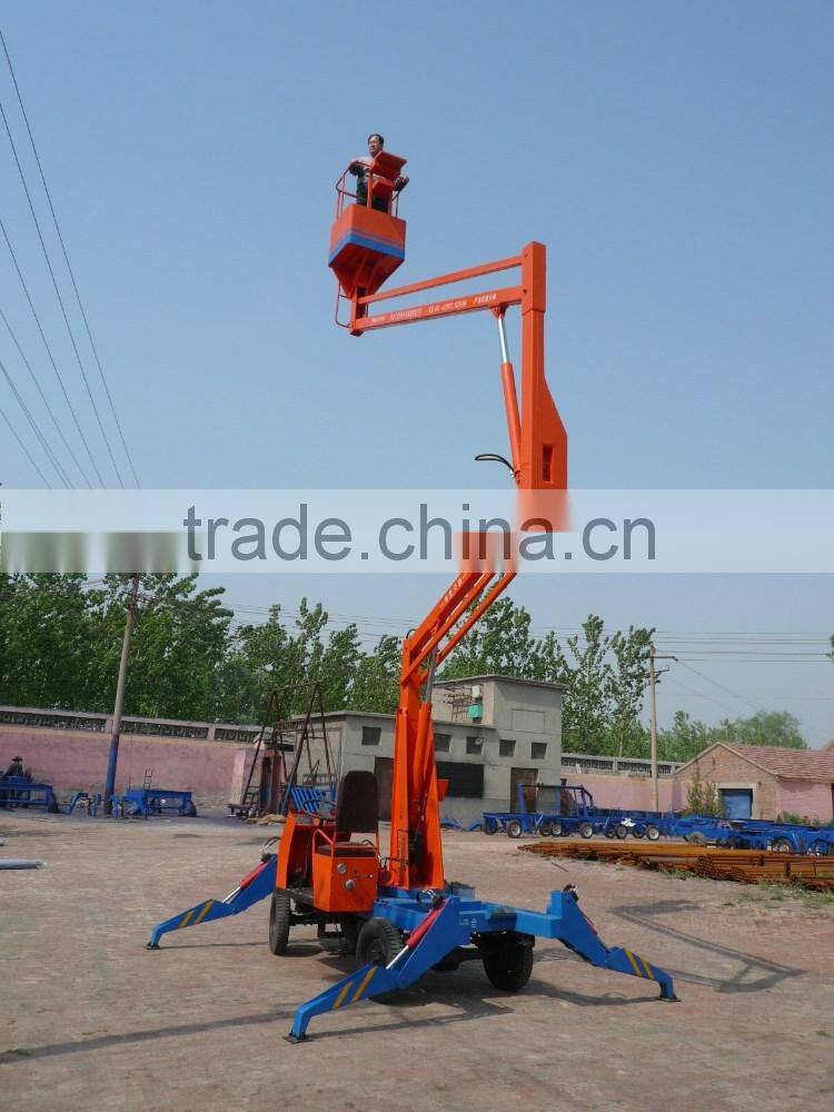 Hot sale Trailer articulating boom lift lift elevator with CE