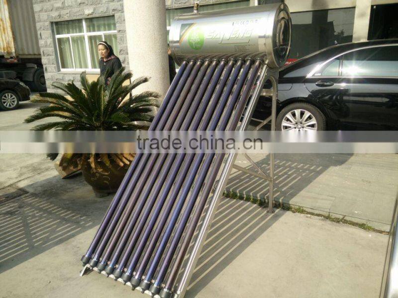 Stainless steel Vacuum Tube Compact Pressurized Solar water heater