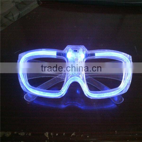 plastic flashing led glasses with flashlight glasses with led for party