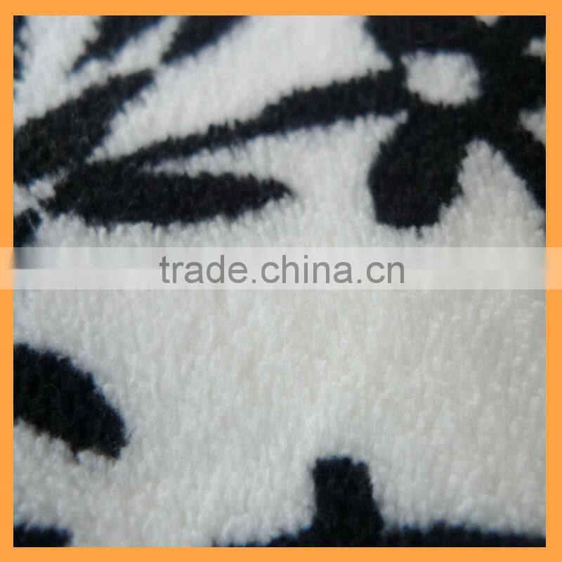 Rotary printed coral fleece for winter beding sets