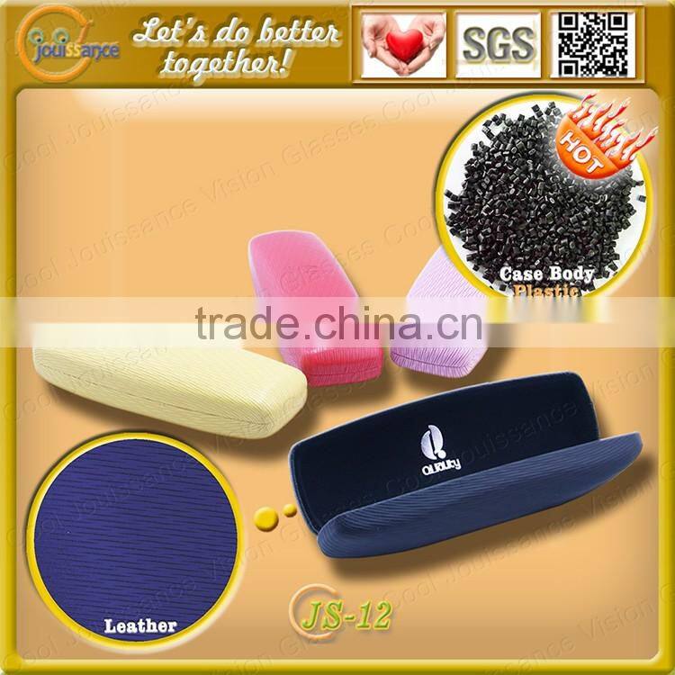 Fashion Eco-Friendly leather material case eyewear suitcases for eyeglasses