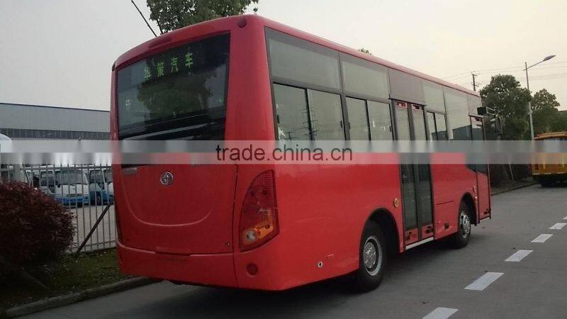 Best price 7.3m 27 seats City bus with FAW engine for sale