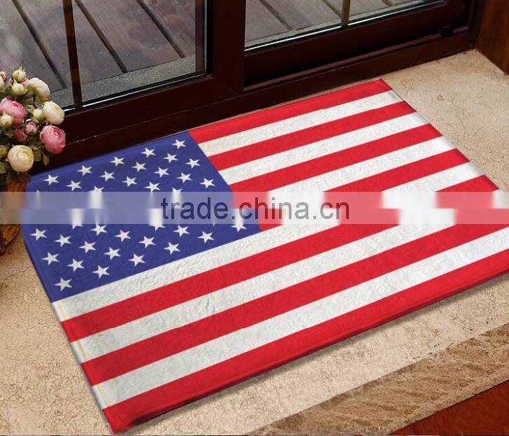 Indoor PVC foam printed decorative floor mat door mats and rugs
