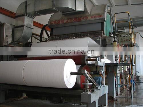 Waste paper as material to making toilet paper machine