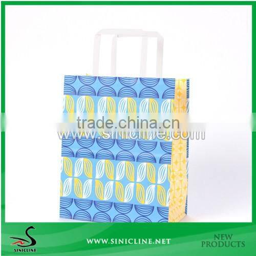 Sinicline Fashion Design Handmade Recyle Colorful Gift Kraft Bag