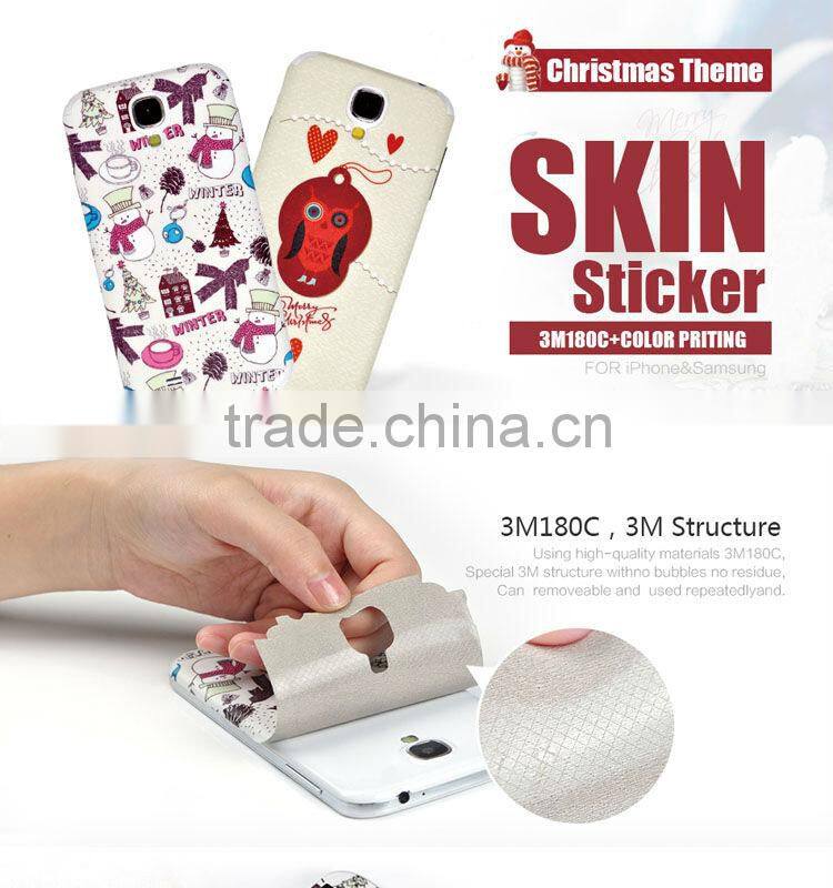 2014 for samsung s4 skin sticker cover with new design