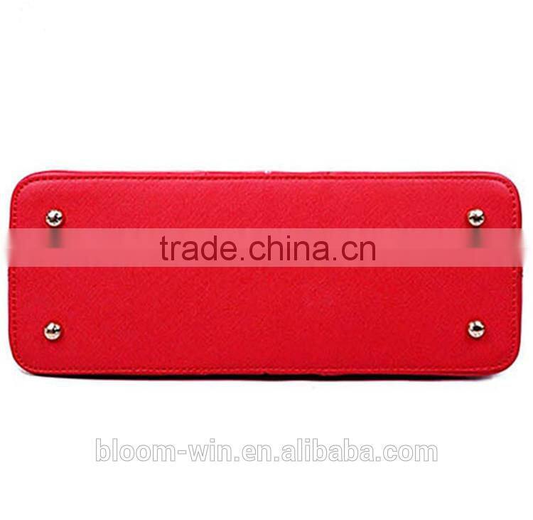 2016 top grain leather bags woman handbag fashion PU leather handbag