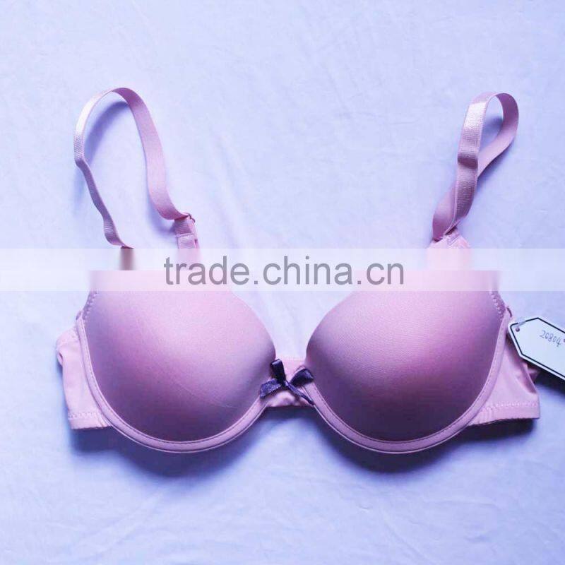 China bra factory custom basic soft bra simple design solid color large size bra