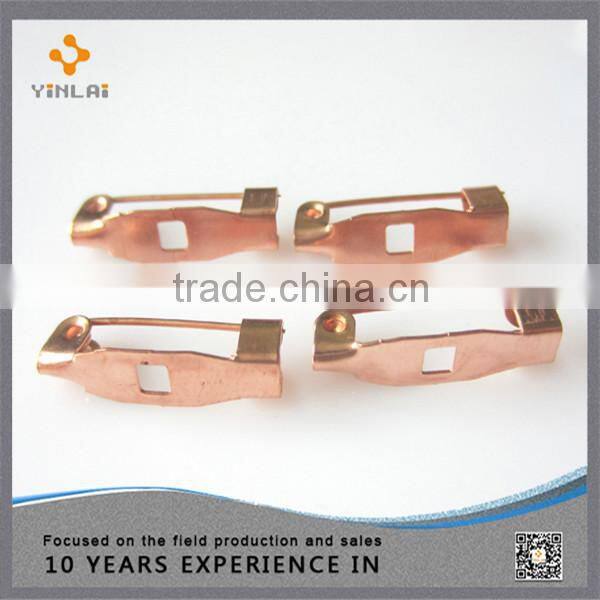 Safe fibulae pins with clip manufacture