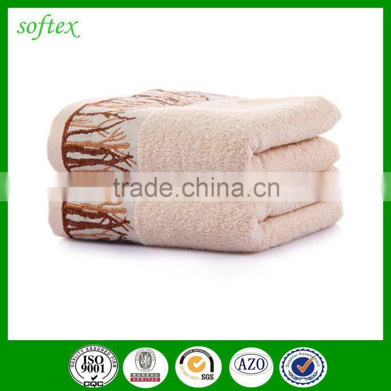 hot sale luxury embroidery bamboo face towel