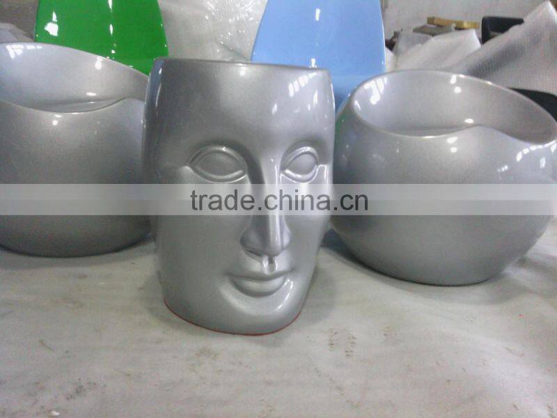 art studio stylish decoration fiberglass face stool