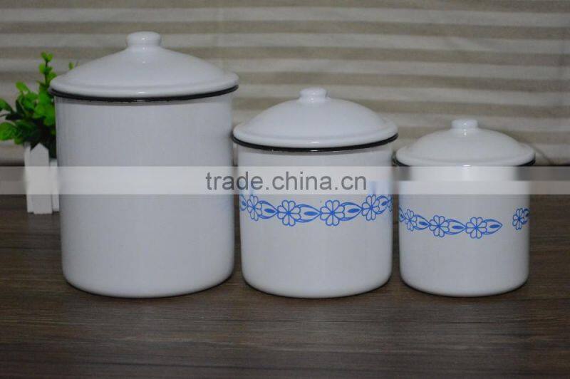 Metal enamel canister set,high quality tumbler