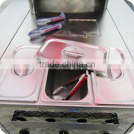 2013 Professional Stainless Steel Electric Bike Hot Dog Pizza Trailer XR-HD110 A