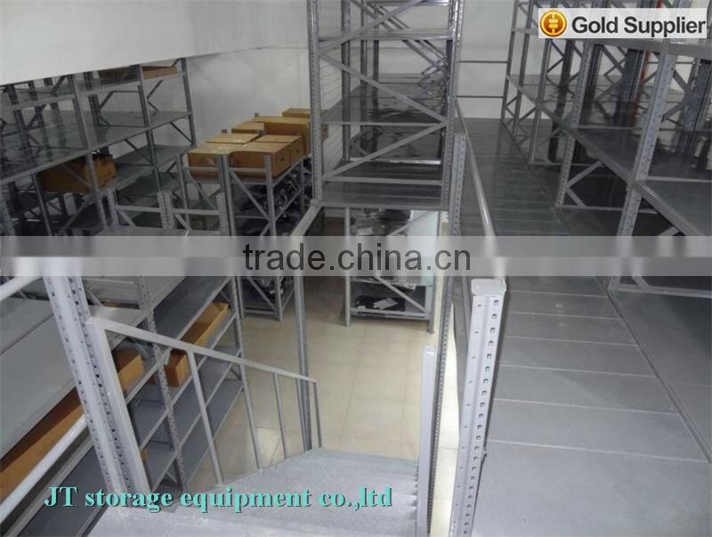 Space saving storage equipment heavy duty steel mezzanine rack