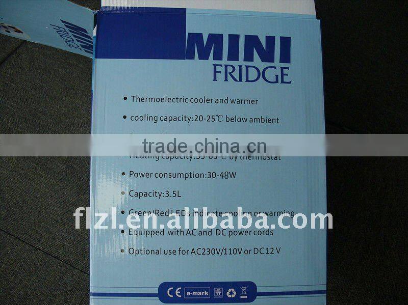 3.5L Mini car DC/AC freezer YMH-350FOOTBALL