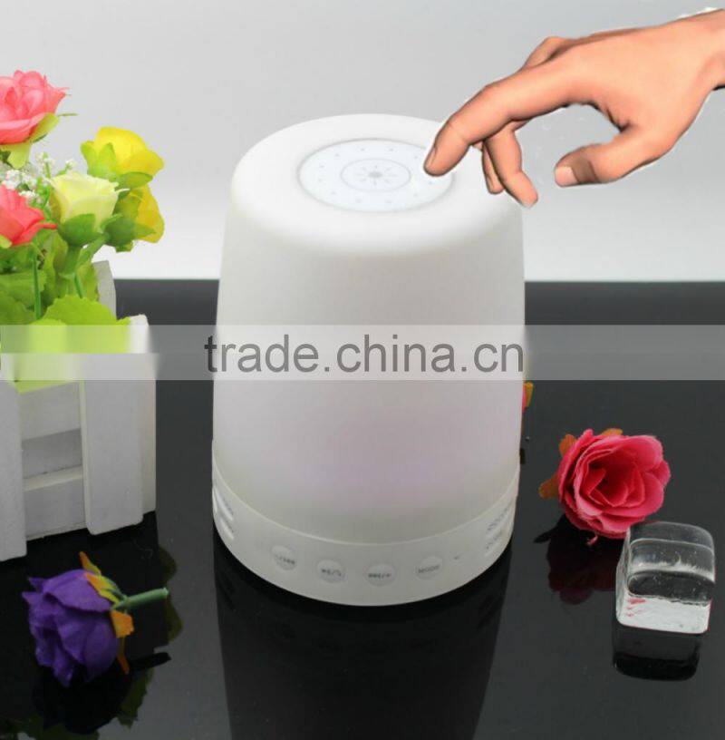AJ99 Unique home decoration led lamp speaker bluetooth with 3 level brightness touch control design and retail