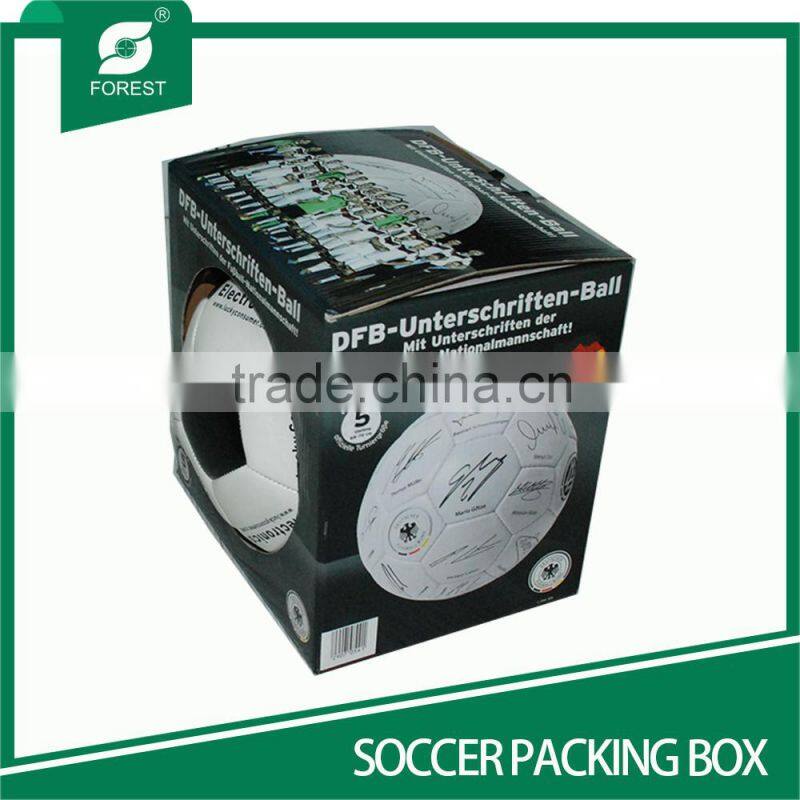 PAPER PACKING BOX WITH HOLE FOR FOOTBALL
