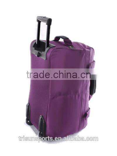 1680D polyester lightweight fashionable ladies' yoga trolley bag