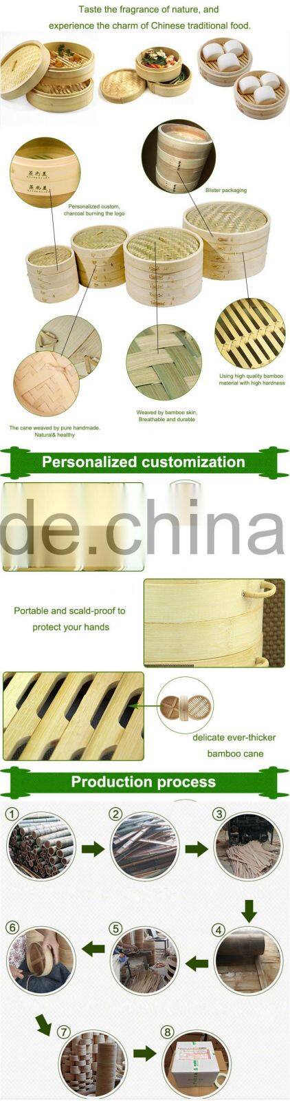 10 Inch Bamboo Steamer For Food