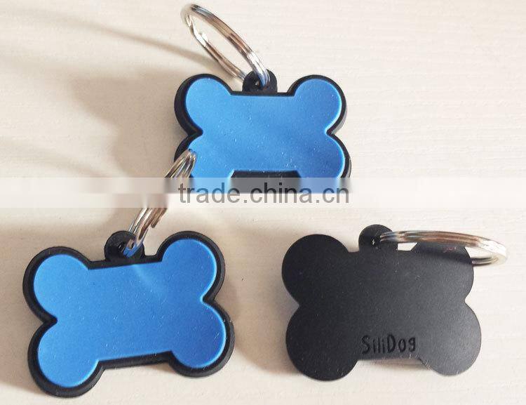 Wholesale Cheap Custom Shape Silicone Blank Dog Tag