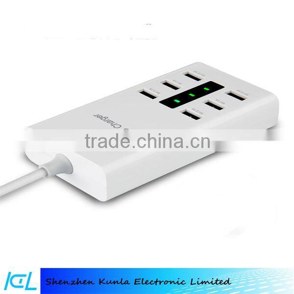 6 Port USB Charger Universal USB Charger Mobile Phone Charger For Home Travel With US UK EU
