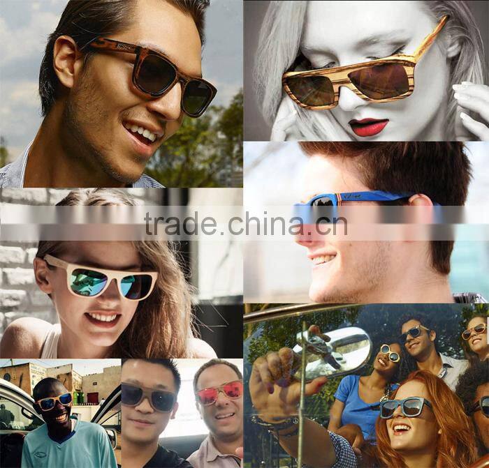 Plastic sunglasses wood arm sunglass bamboo eyeglasses
