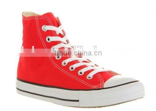 High top canvas sneakers lace up china wholesale for teenager