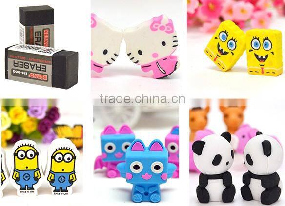 wholesale fancy custom shaped rubber eraser for gift