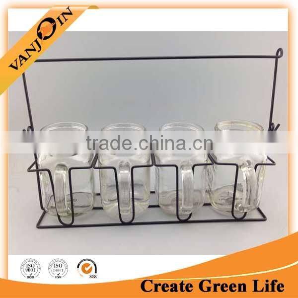 Newly Wholesale Glass Mason Jar With Carrier