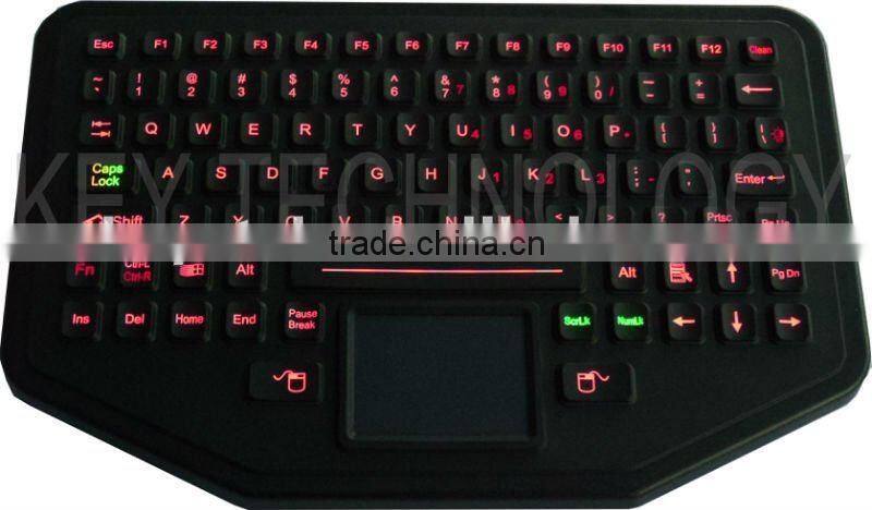 silicone rubber keyboard with touchpad,function keys and desktop