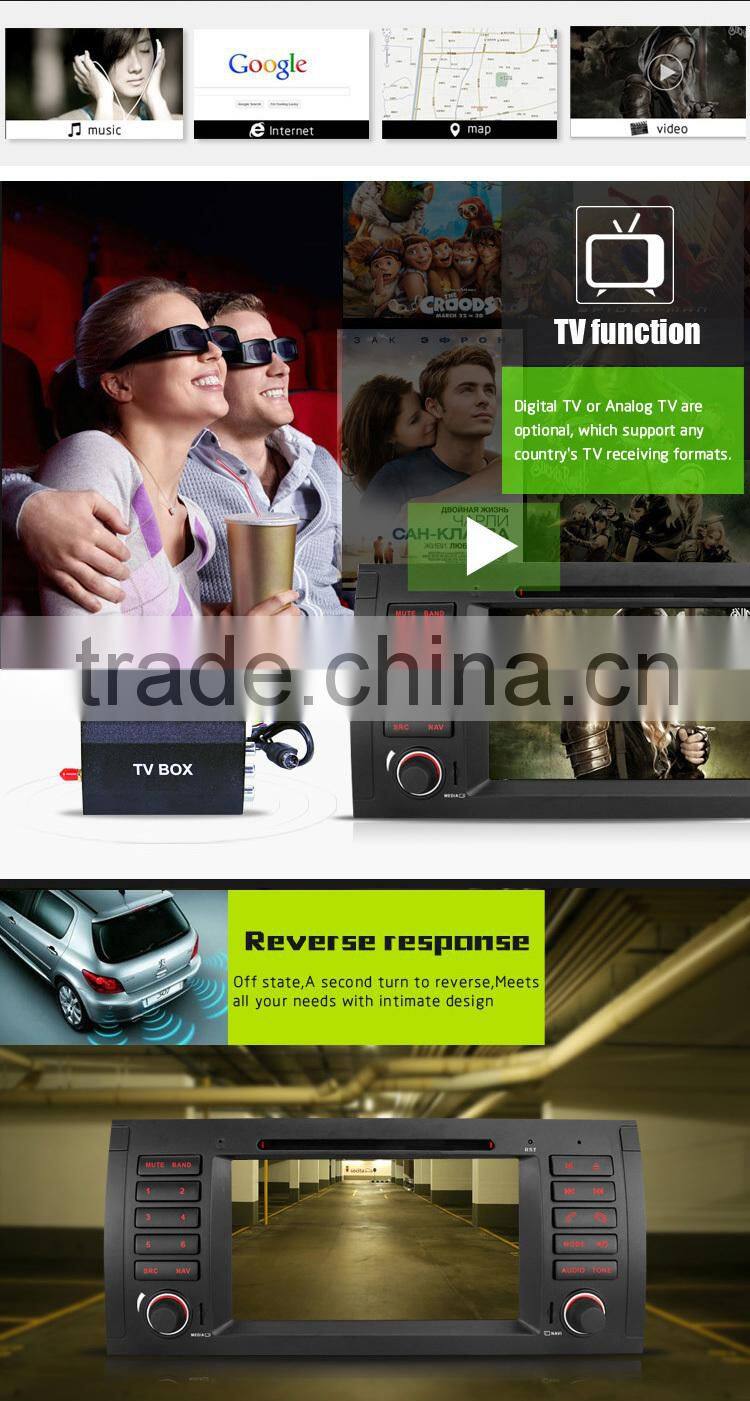 7'' 1Din Car Navigation GPS Car Radio for Bmw E39 With Original UI with all-in-one functions DJ7061