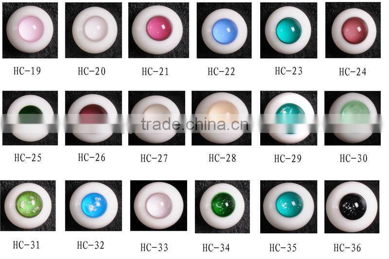 2015 high quality dolls glass eyes in round