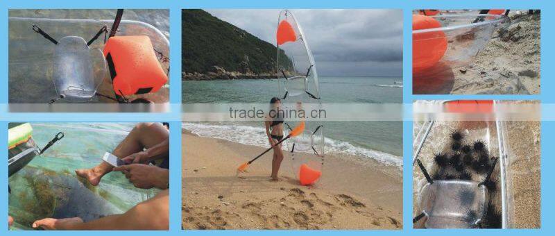 Transparent crystal funning boat