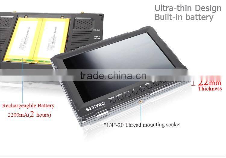 High resolution 800x480 compable with 5.8GHz transmitters 8" dual 32 channels receiver dji phantom drone