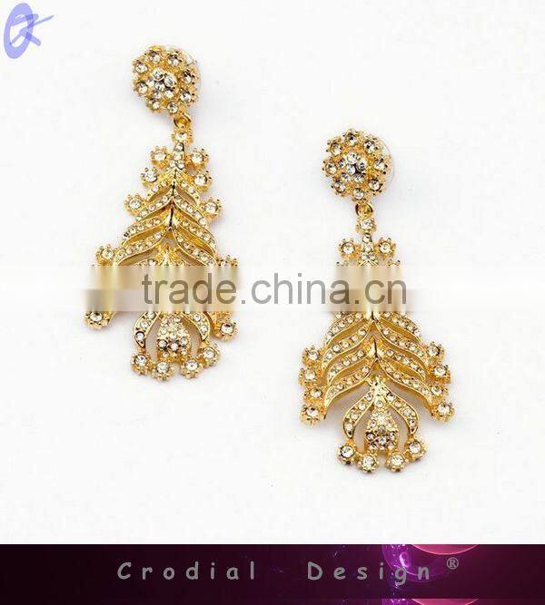 2014 Wholesale Cheap Gold Jewelry High Quality Earrings Designs For Dridal